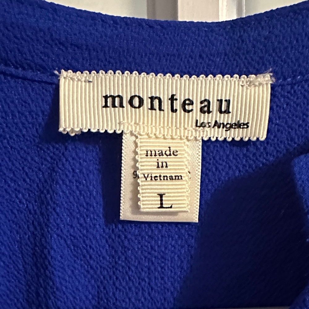 Everlane Women's Mini Dress in Royal Blue L size but would truly fit size M bett